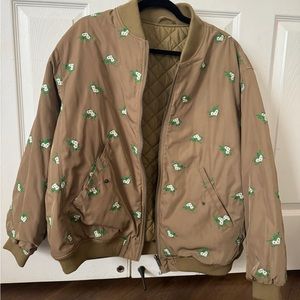 RARE Clare V Monoprix Khaki Bomber Jacket SOLD OUT Natalie Borton Clare Vivier